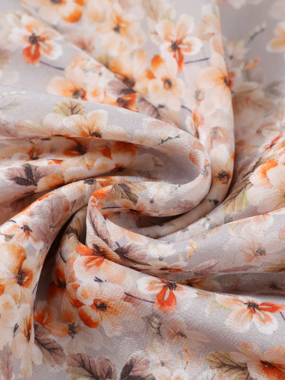 Fabric of Floral Mulberry Silk Dress For Work, Party & Travel