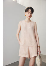 Profile of Embossed Silk Tank Top