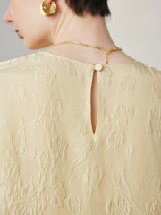 Back view of Embossed Silk Tank Top
