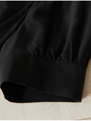 The fabric of 2025 Black Beaded Mulberry Silk Dress