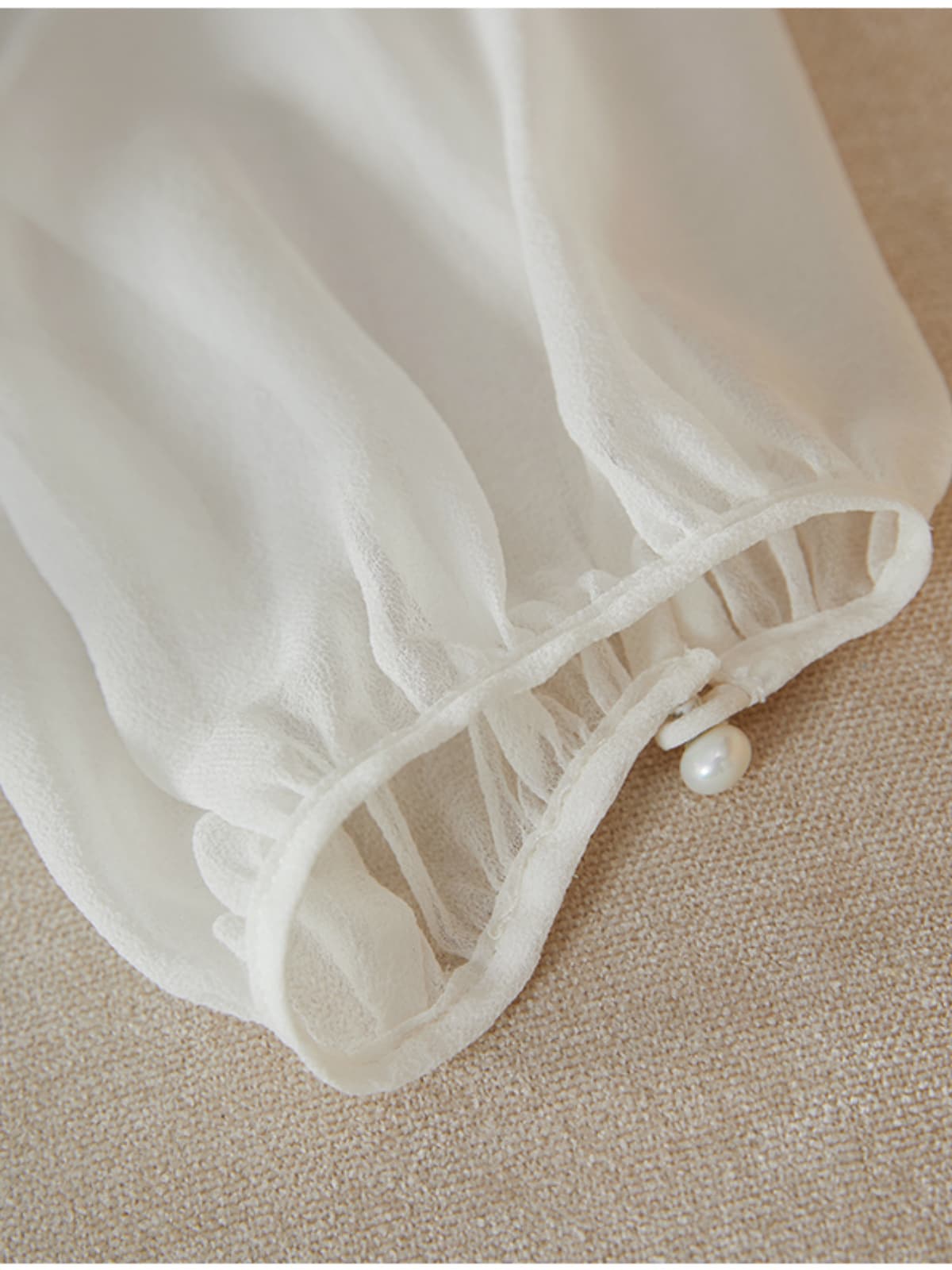 Close-up of 2025 Boutique Paneled Mulberry Silk Dress