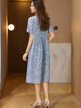 Refined Pleated Beaded Silk Dress