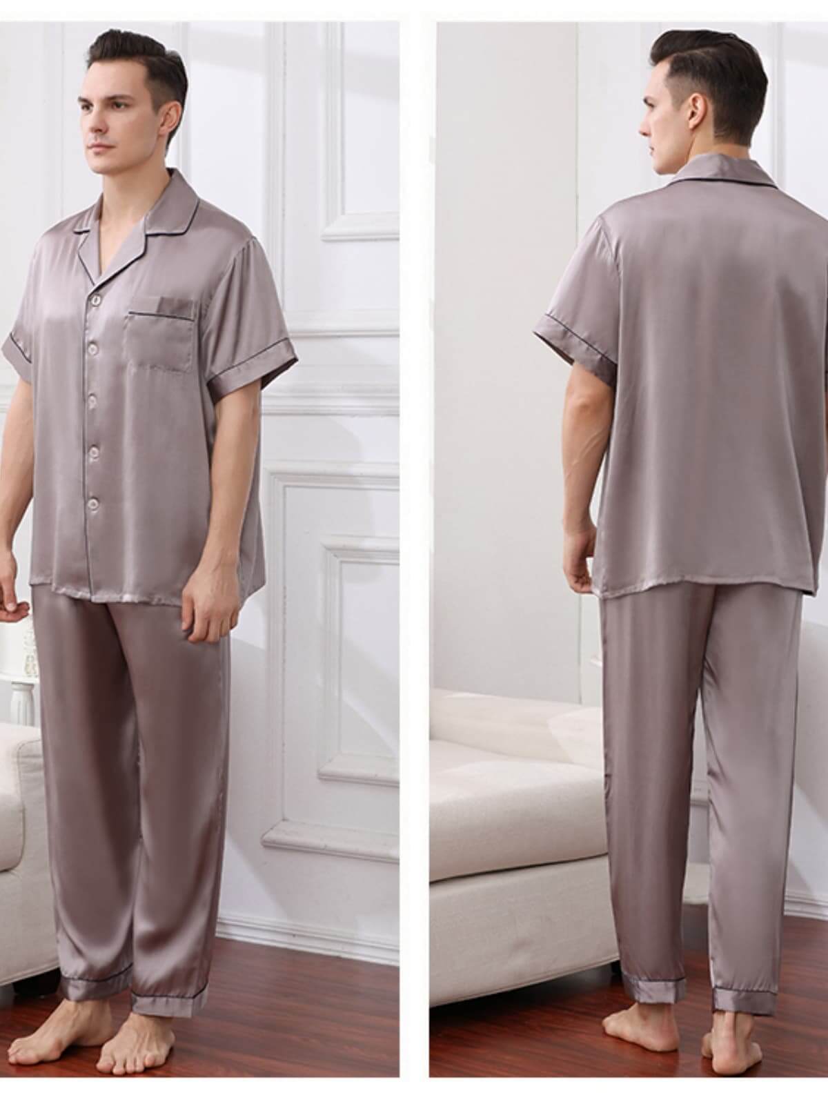 Men's Lounge - Cozy Silk Pajama Set