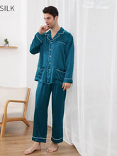 Long Sleeve Men's Silk Pajama Set 22mm Luxury