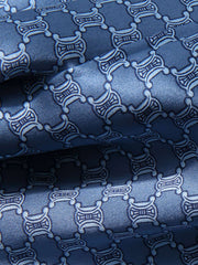 fabric of men's breathable long - sleeved silk pajama set