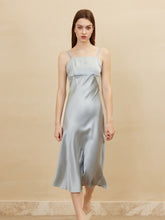 Elegant Spaghetti - Strap Pure Silk Dress