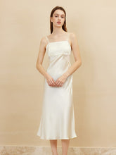 Elegant Spaghetti - Strap Pure Silk Dress