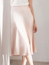 Front view of Versatile Minimalist Silk Skirt