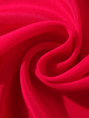 Fabric of Red Sleeveless Silk Dress For Women