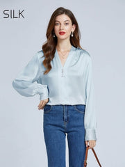 Women's Casual Silk Blouse 19MM
