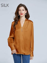 Women's Casual Silk Blouse 19MM