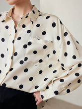 Dotted Print Silk Blouse