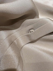 Fabric of Polo Collar Midi Silk Dress 30 Momme