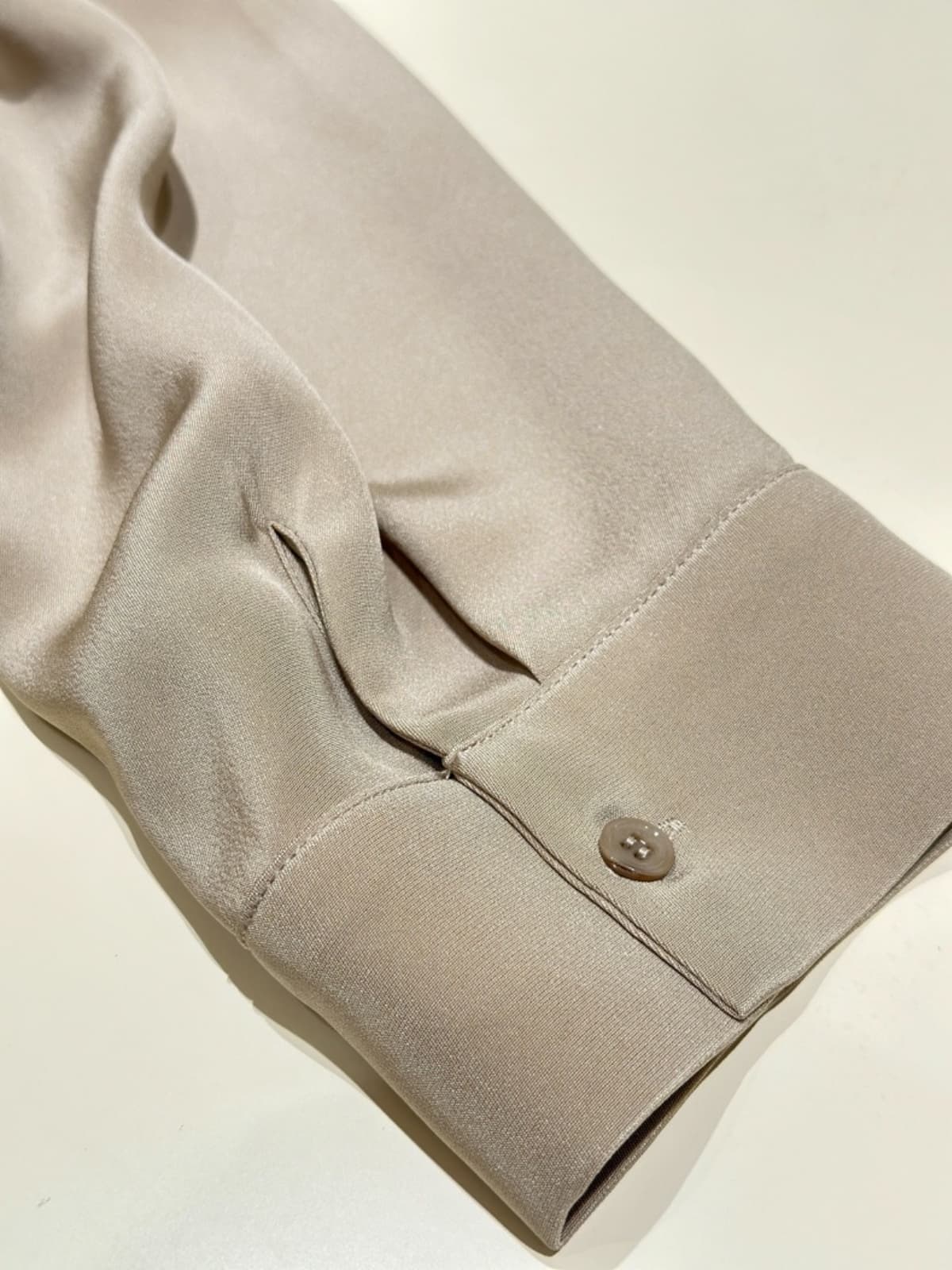 Cuffs of Polo Collar Midi Silk Dress 30 Momme