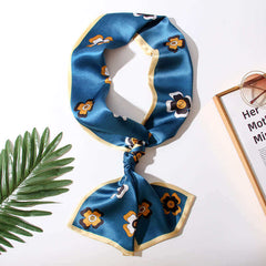 Versatile Double - sided Long Silk Scarf - SILKSER
