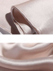 Close-up of Embroidered Long - Sleeved Silk PJs for Women