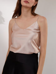 Women's Spaghetti - Strap Silk Camisole