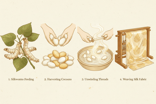 How Silk Is Produced: From Silkworm to Fabric