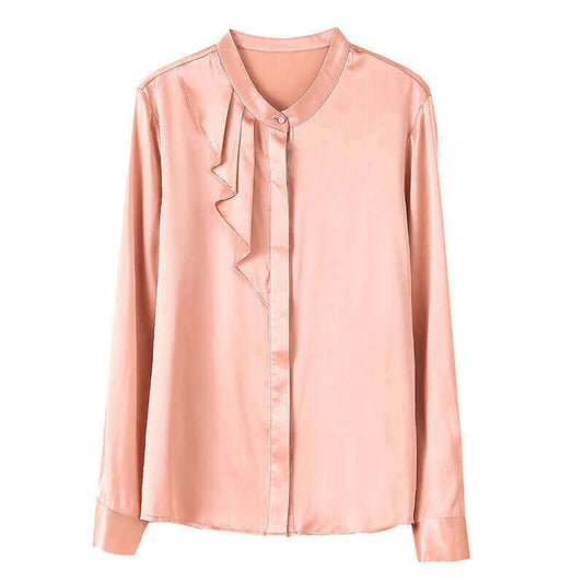 A silk blouse made of 100% real silk-How to Identify Genuine Mulberry Silk