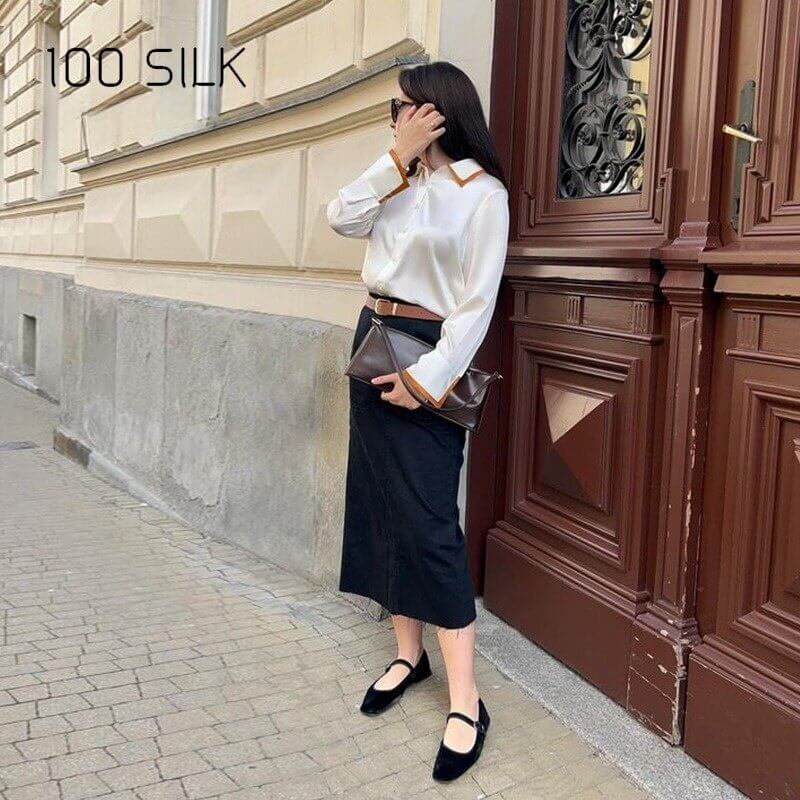 2024 New Button - Up Silk Blouse - SILKSER