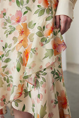 2024 Summer Floral Silk Skirt - SILKSER