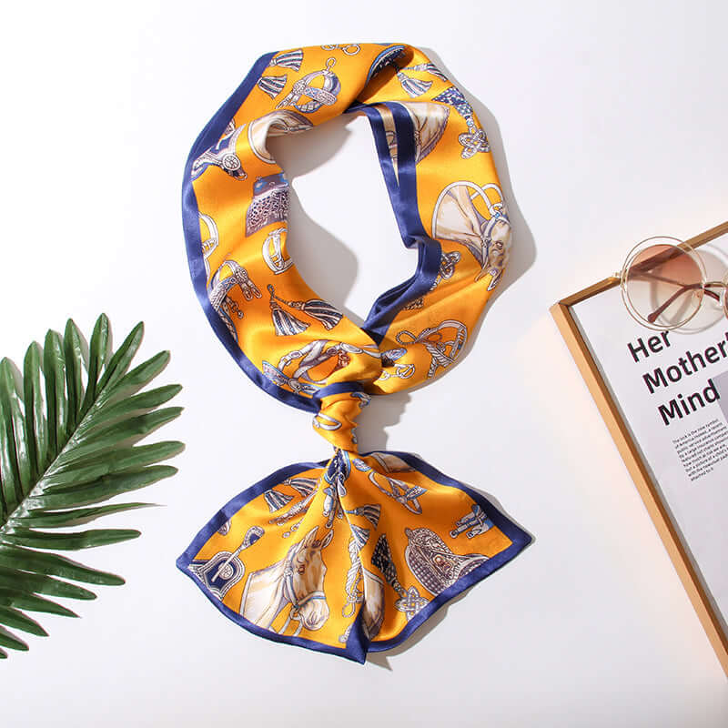 Silkser Versatile Double-sided Long Silk Scarf