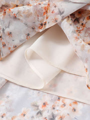 Floral Mulberry Silk Dress For Work, Party & Travel