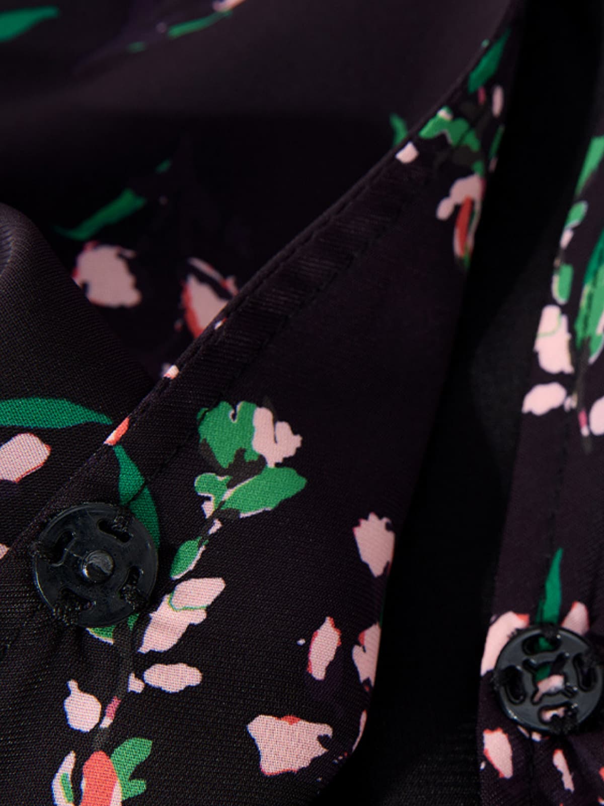 V-Neck Floral Mulberry Silk Maxi Dress