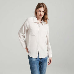 Button - Up Silk Shirt - SILKSER