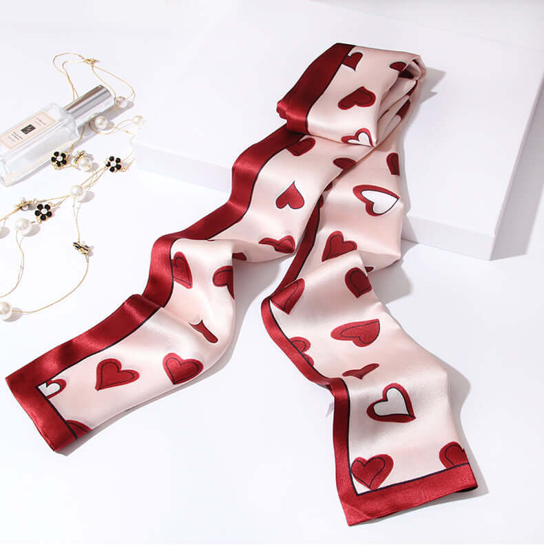 Chic Floral Silk Scarf - SILKSER