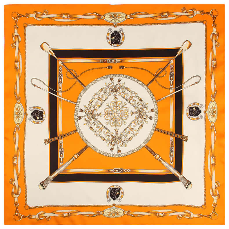 Chic Square Silk Scarf - Luxurious & Versatile - SILKSER