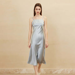 Elegant Strap Silk Dress - SILKSER