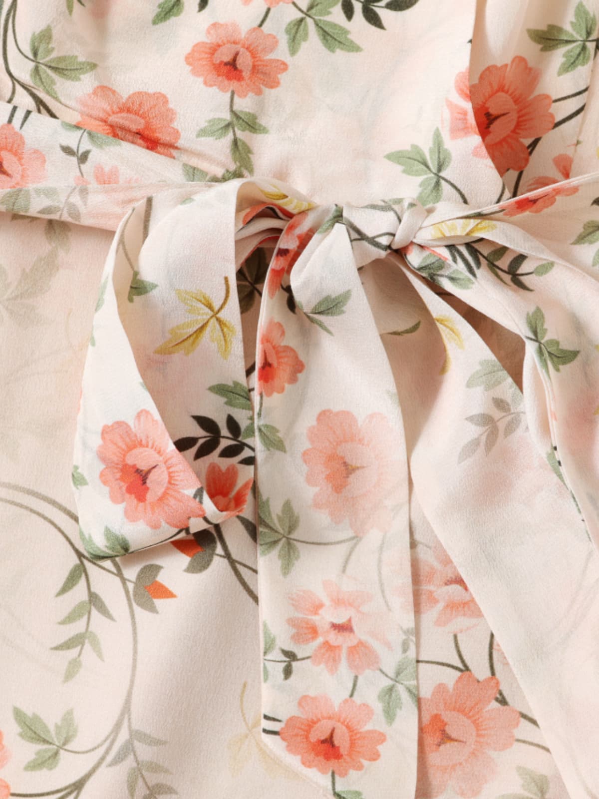 Floral Midi Mulberry Silk Dress