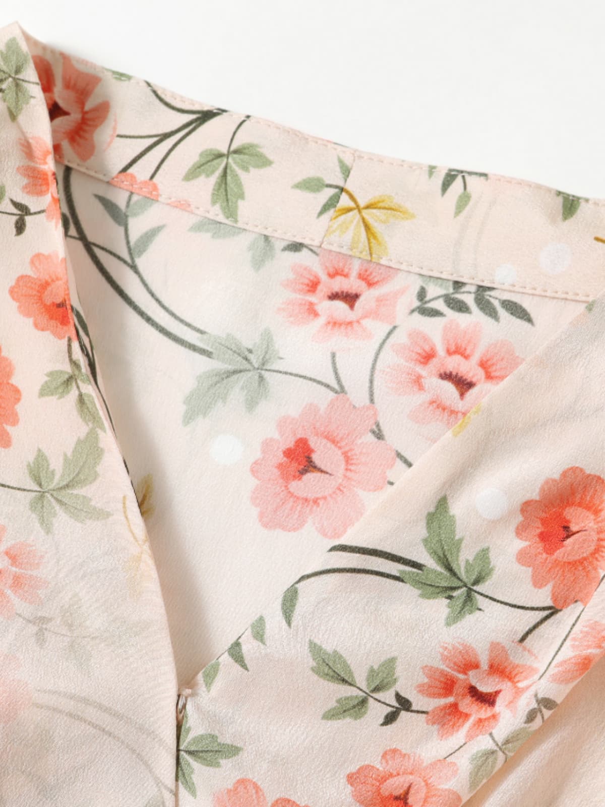 Floral Midi Mulberry Silk Dress