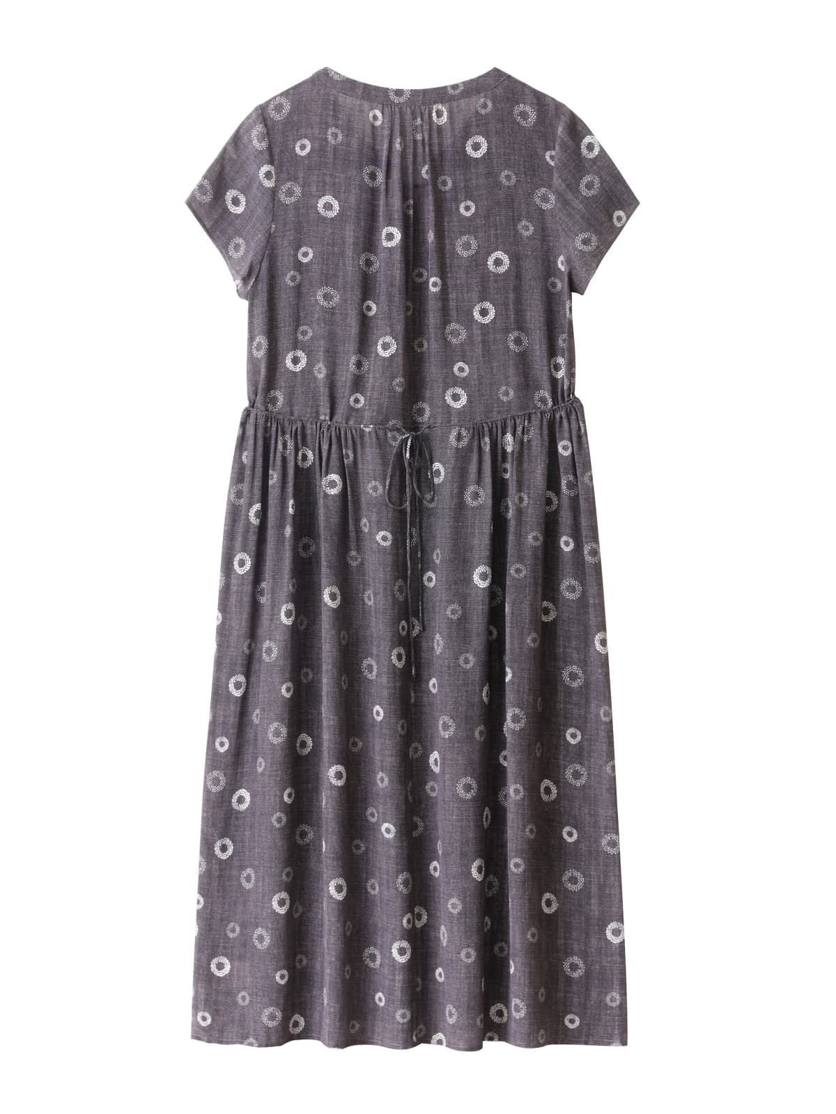 Vintage Polka Dot V-Neck Silk Dress