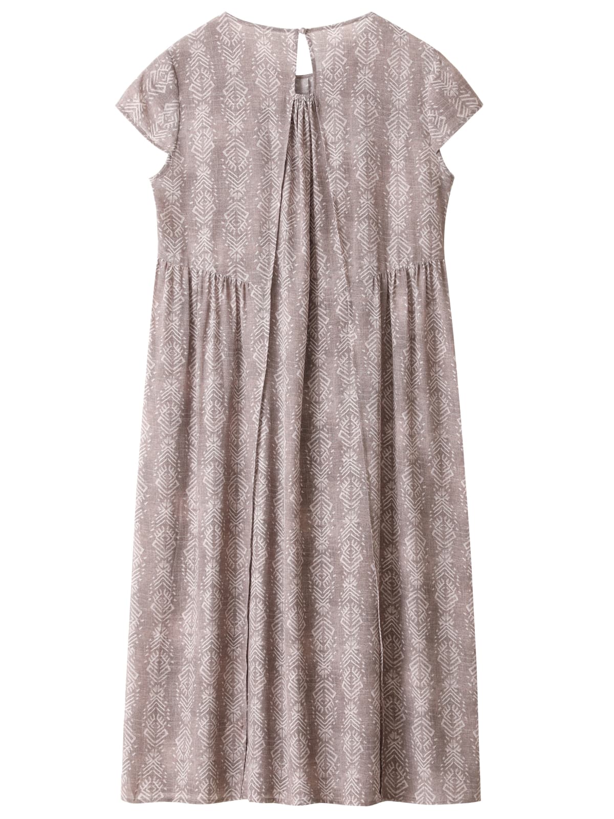 Vintage Beaded-Neck Silk Dress
