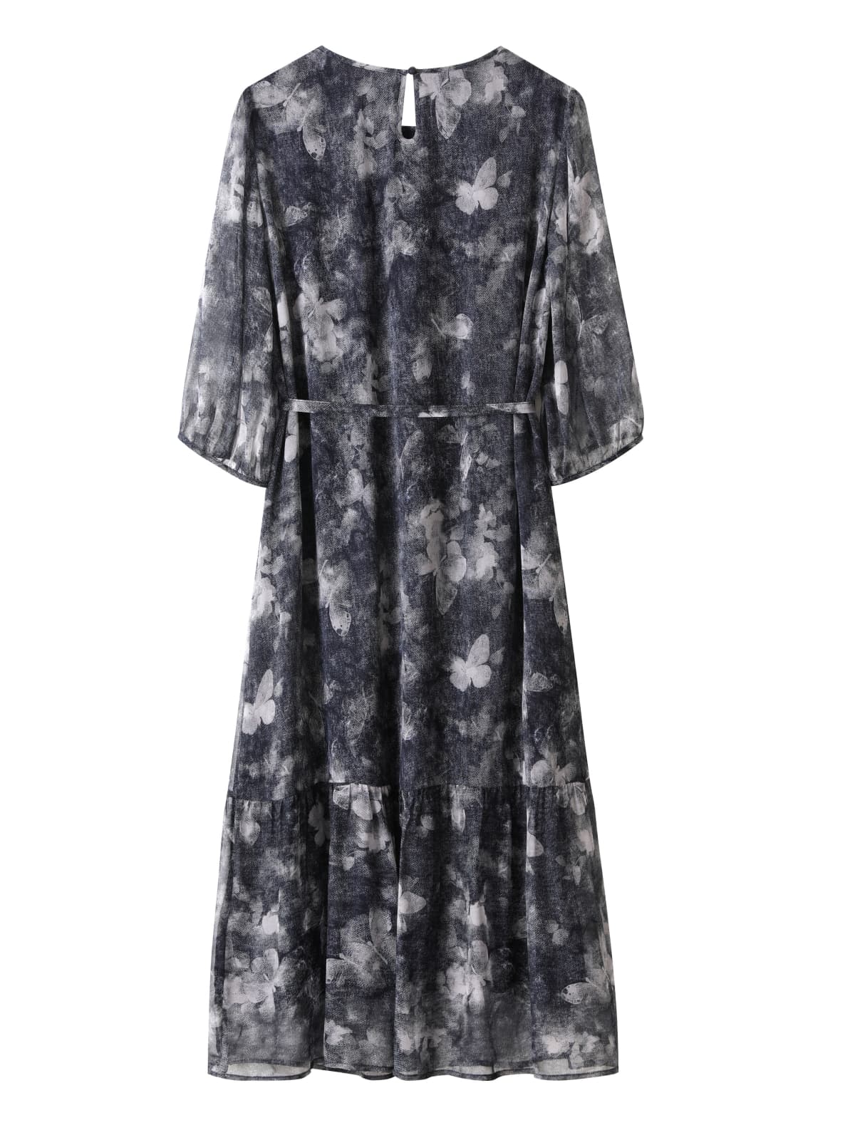 Breezy Georgette Floral Silk Dress
