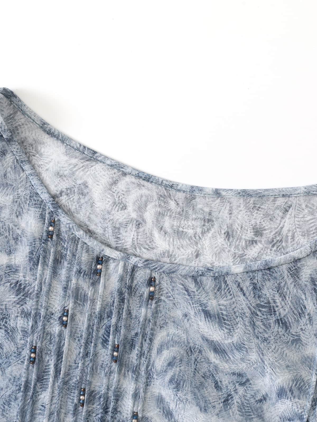 Refined Pleated Beaded Silk Dress