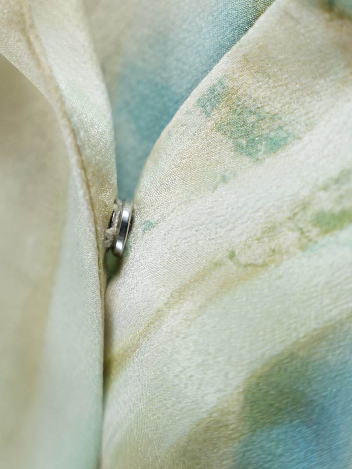 Close-up of soft, breathable fabric showcasing the luxurious texture of the Resort Style Mulberry Silk Dress.