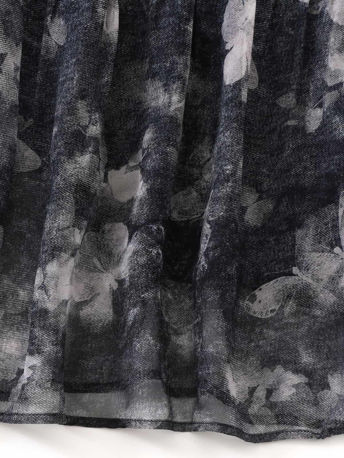 Breezy Georgette Floral Silk Dress