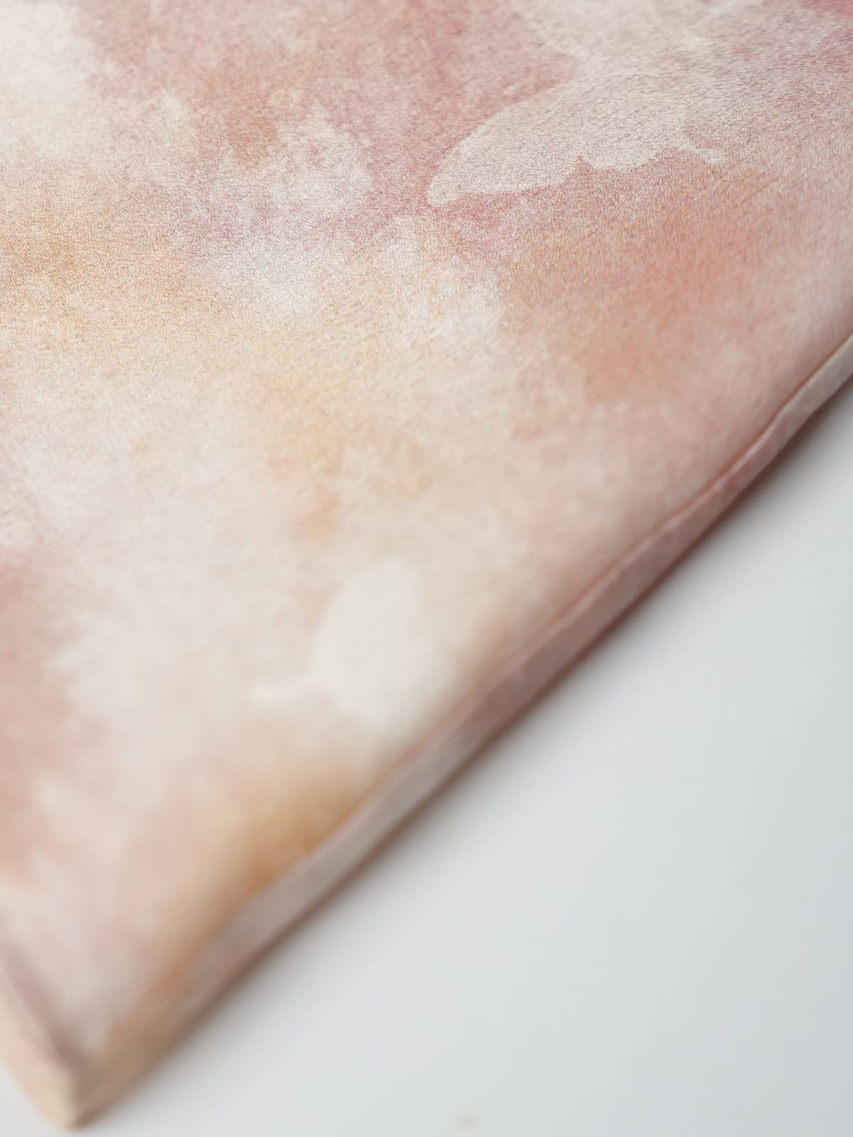 Close-up of the soft fabric texture showcasing the floral pattern of the Floral Mulberry Silk Midi Dress.