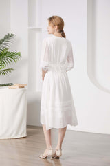 Lace Mulberry Silk Dress - SILKSER