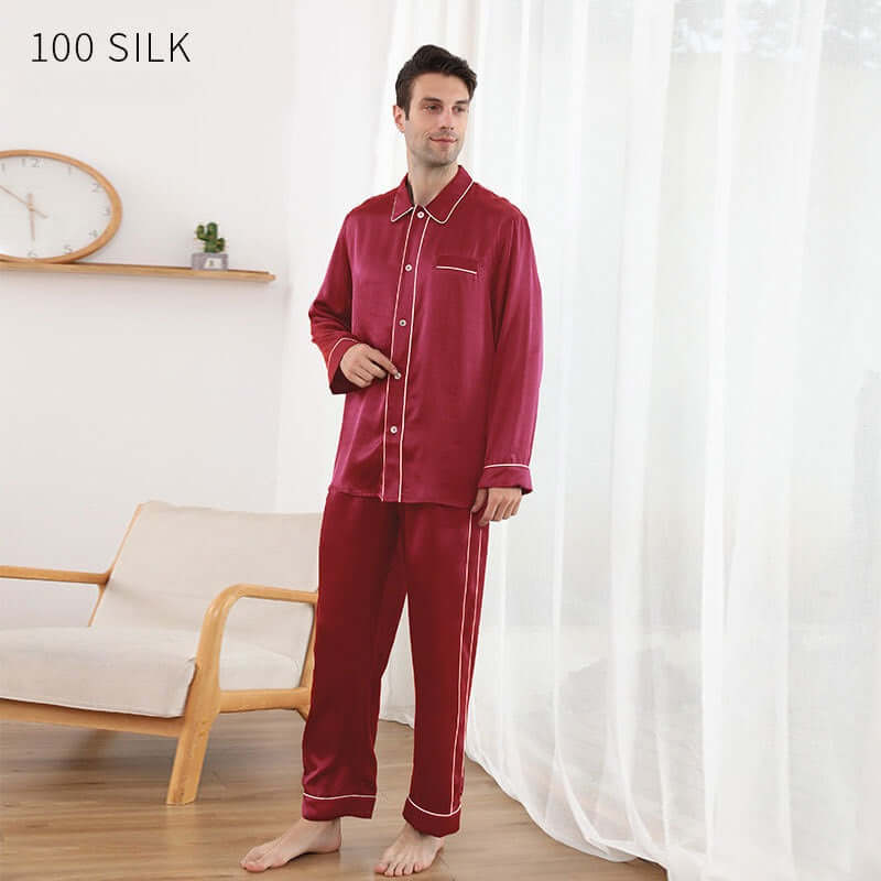 Luxury 22 MM Silk Men's Pajama Set - SILKSER