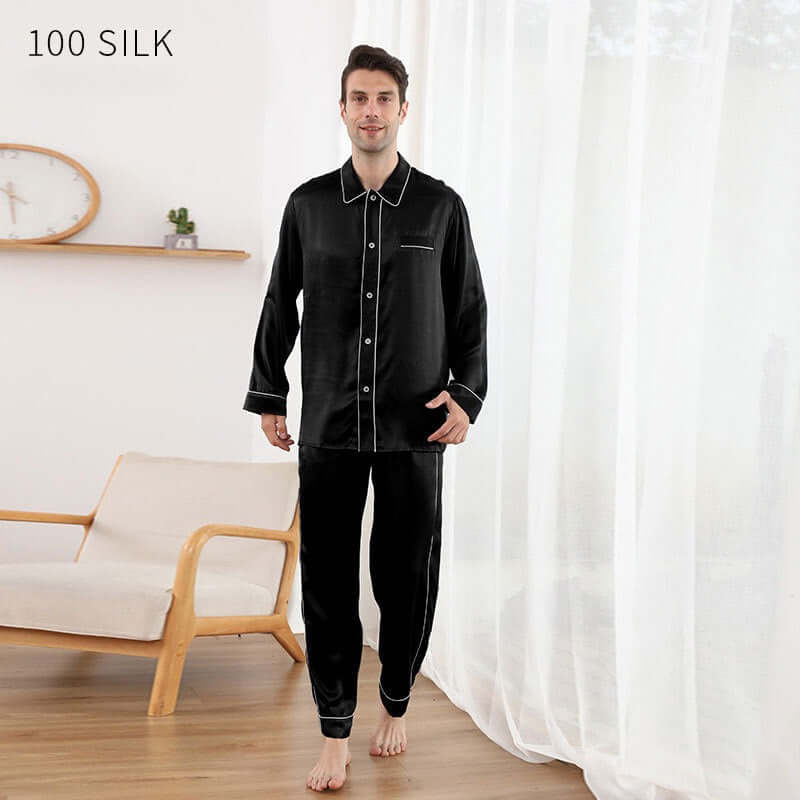 Luxury 22 MM Silk Men's Pajama Set - SILKSER