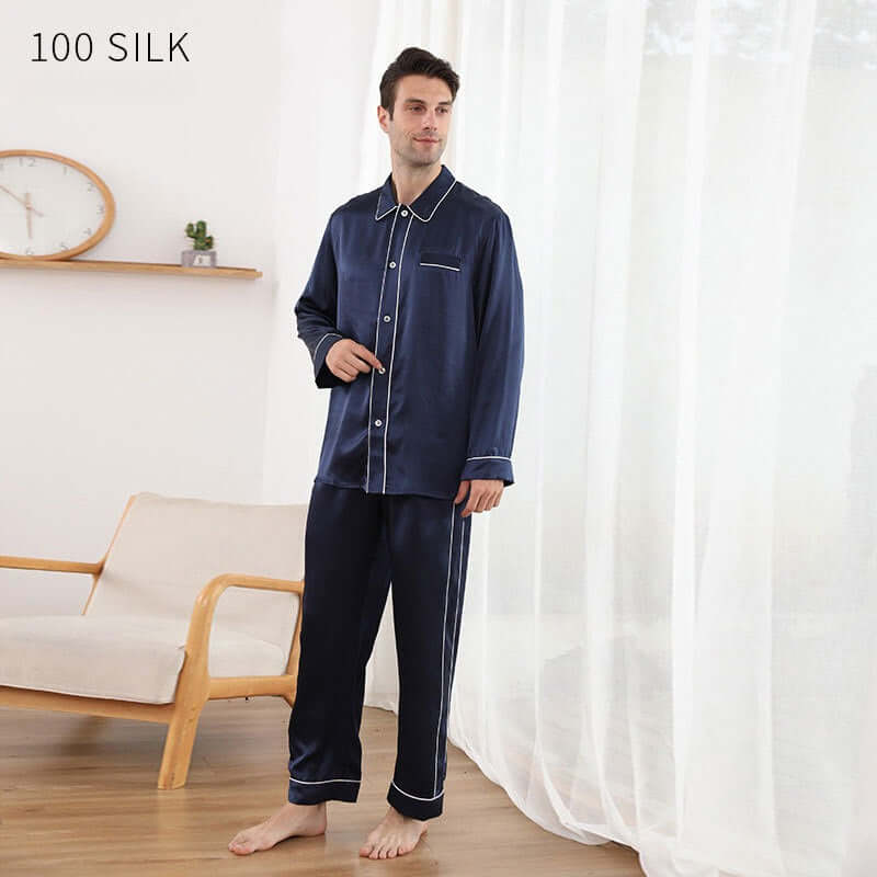 Luxury 22 MM Silk Men's Pajama Set - SILKSER