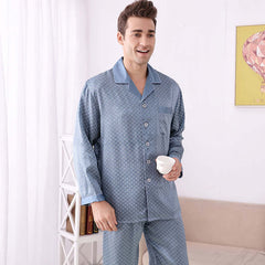 Luxury Silk Men's Pajama Set Long Sleeved - SILKSER