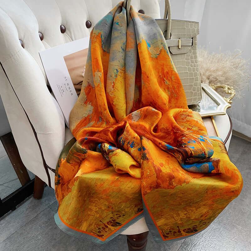 Luxury Silk Shawl - Versatile & Elegant Accessory - SILKSER