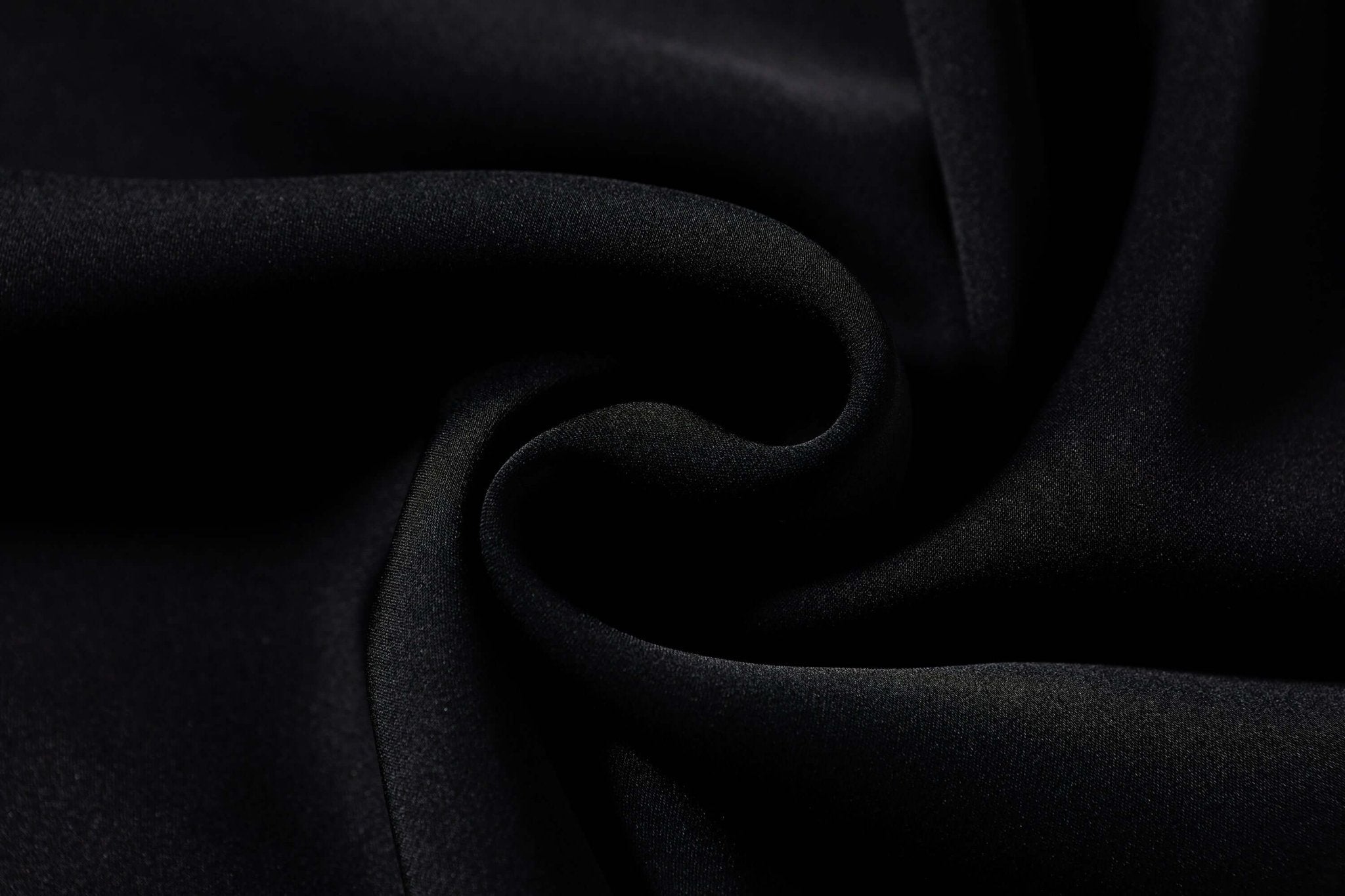 Minimalist Black Silk Dress - SILKSER