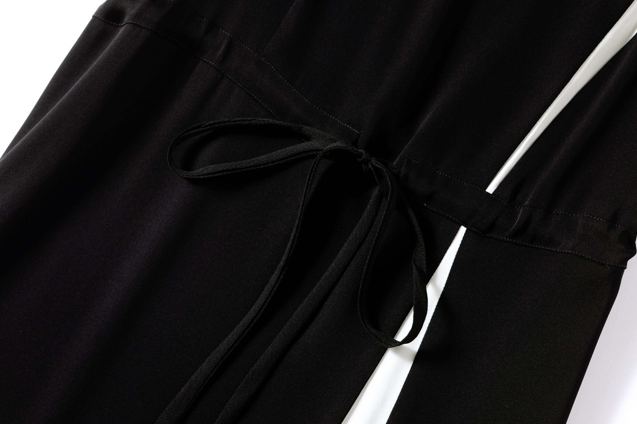 Minimalist Black Silk Dress - SILKSER