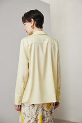 New Turn - down Collar Silk Blouse - SILKSER